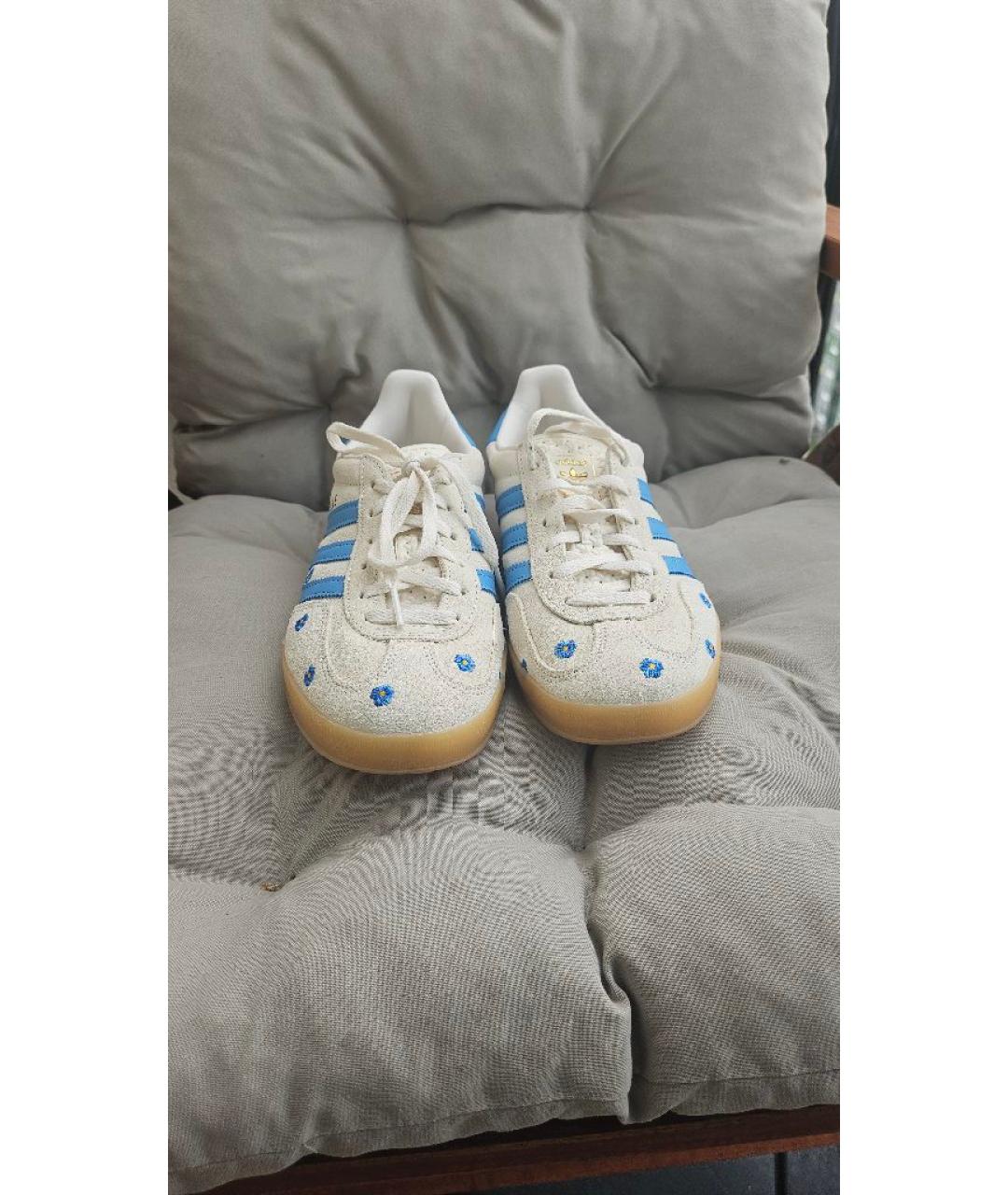 ADIDAS Белые замшевые кеды, фото 2