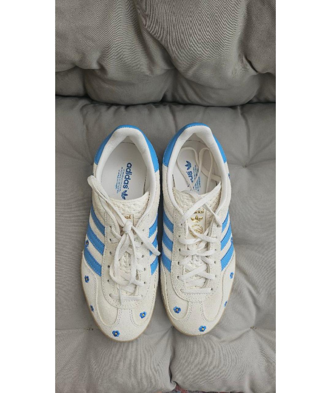 ADIDAS Белые замшевые кеды, фото 3