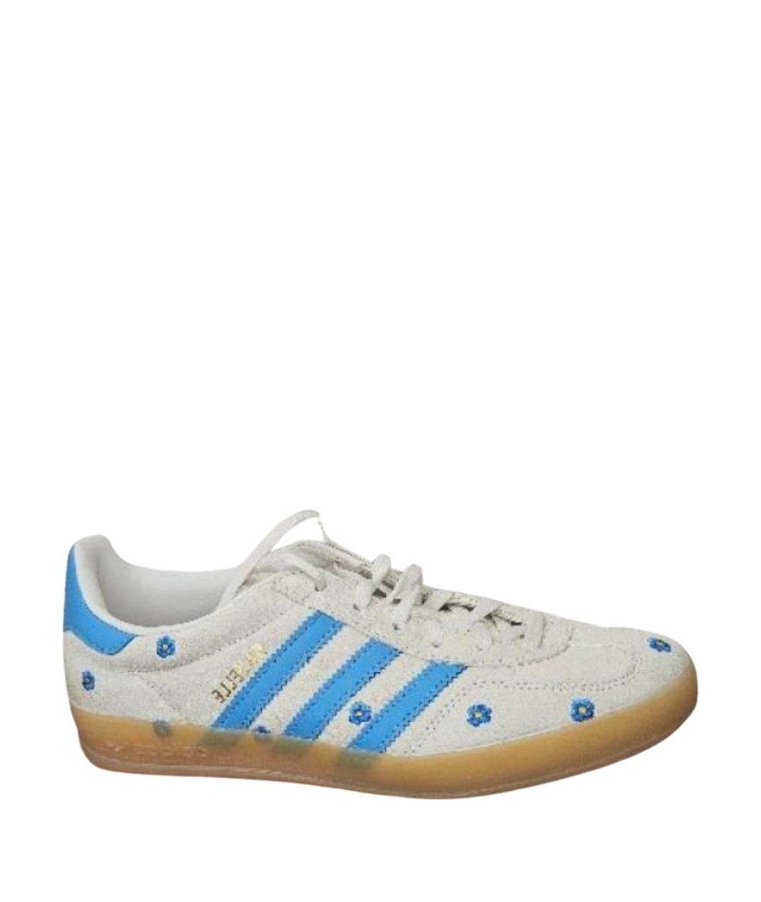 ADIDAS Белые замшевые кеды, фото 1