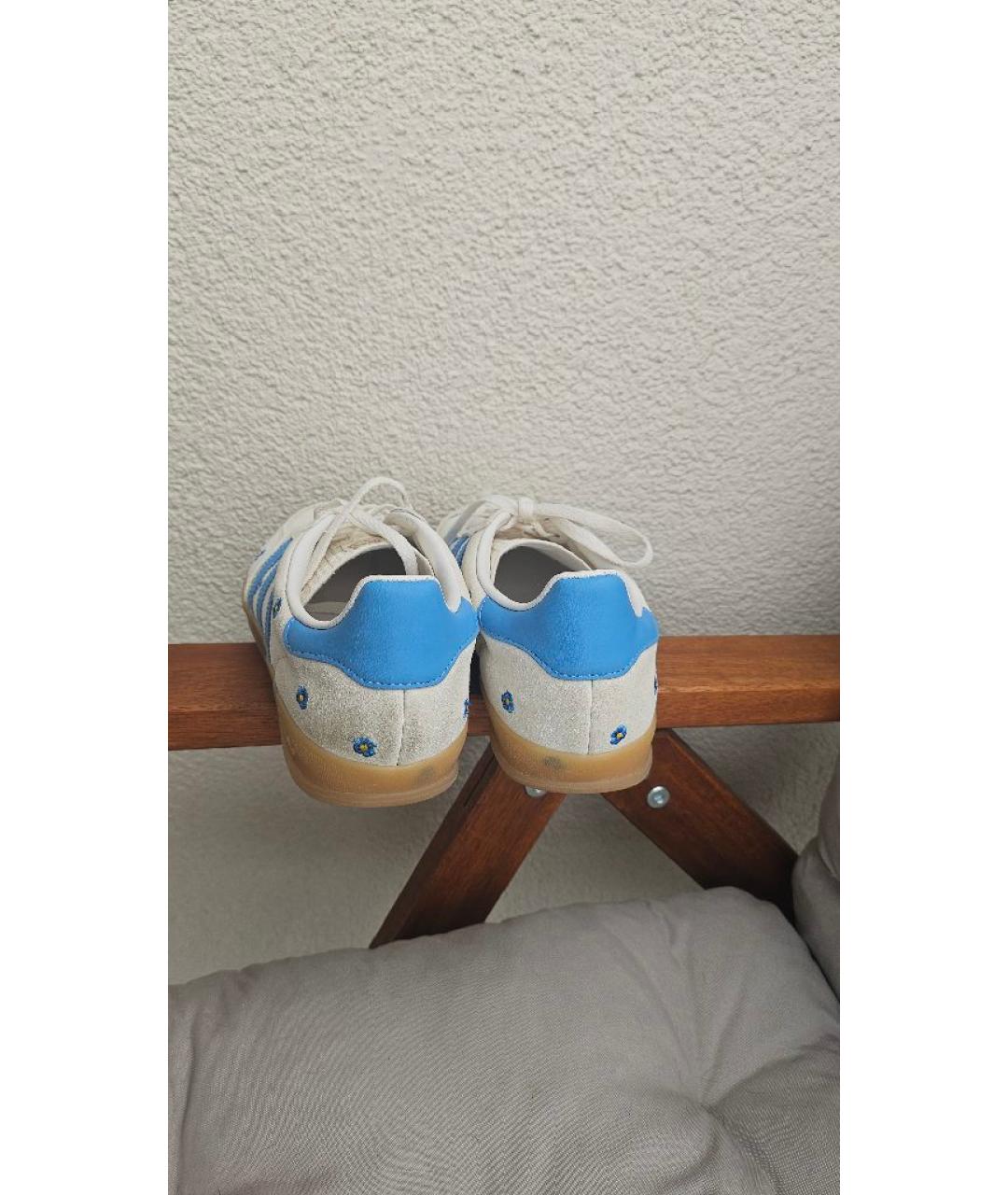 ADIDAS Белые замшевые кеды, фото 4