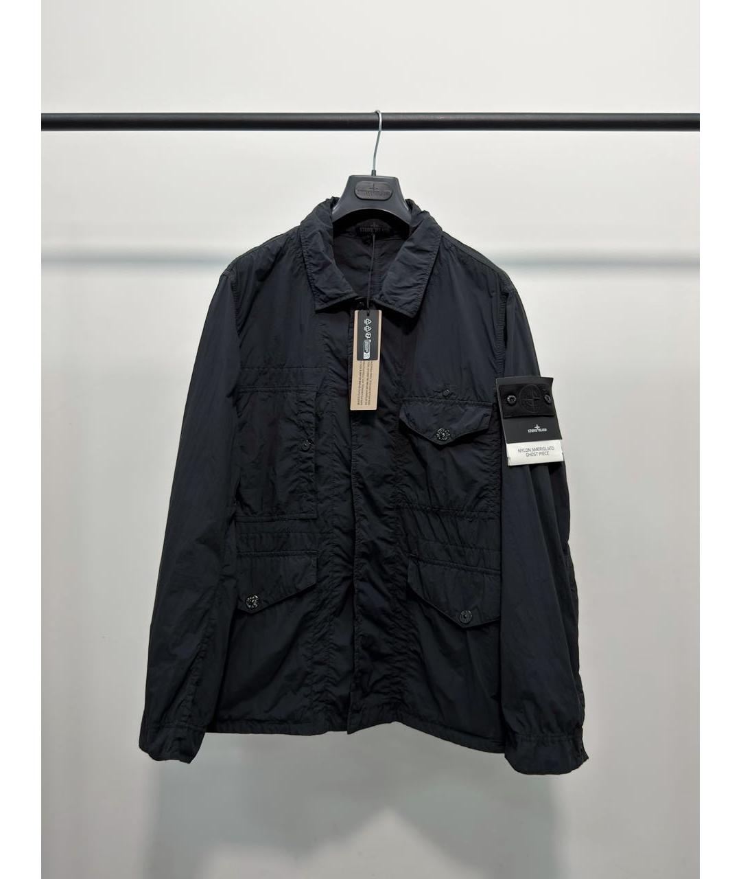 STONE ISLAND Черная нейлоновая куртка, фото 5