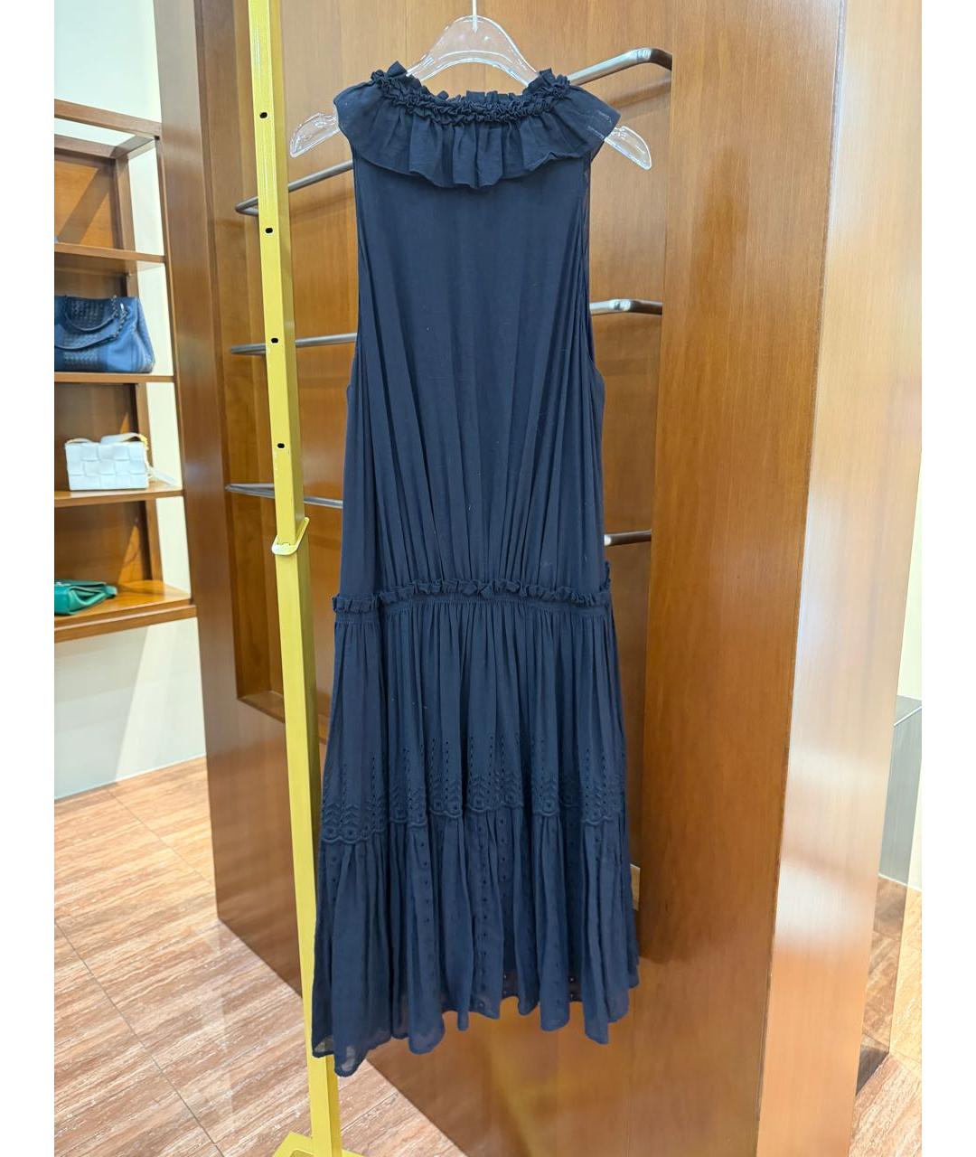 CHLOE Черное хлопковое повседневное платье, фото 2