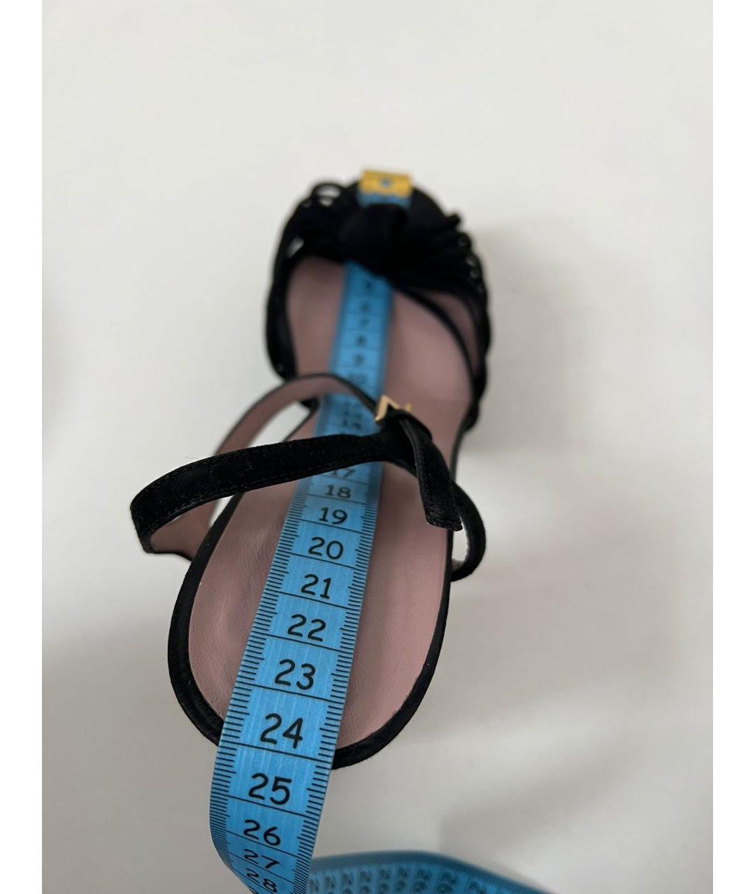 GUCCI Черные босоножки, фото 8