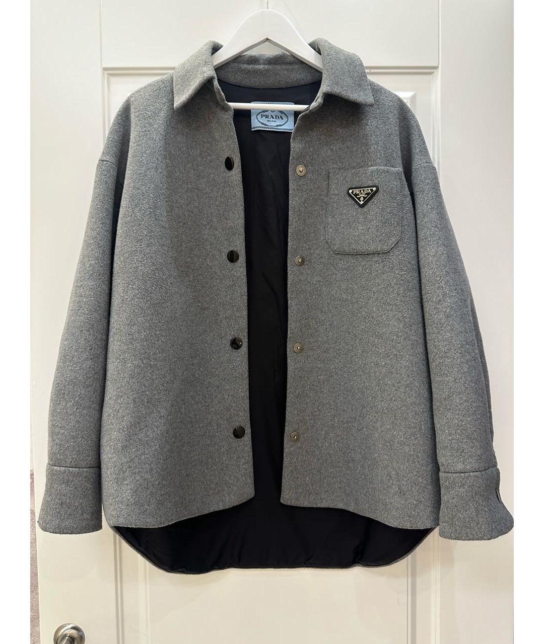 PRADA Серая шерстяная куртка, фото 5