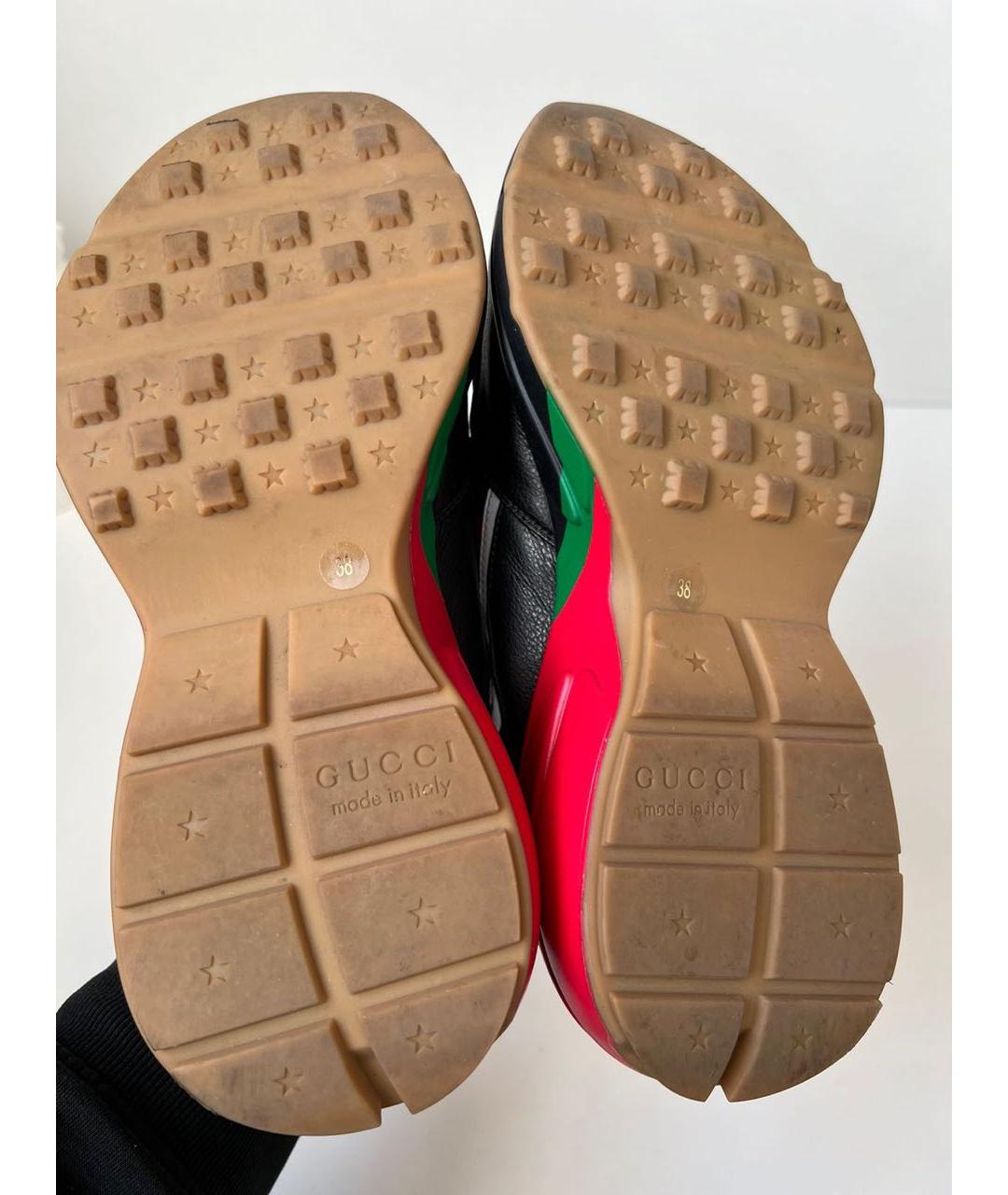 GUCCI Черные кеды, фото 5
