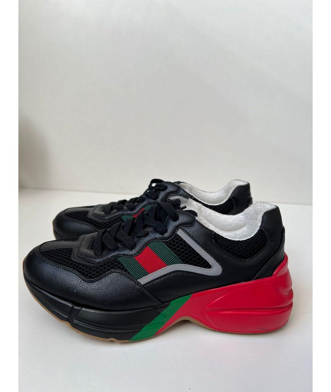 GUCCI Черные кеды, фото 3