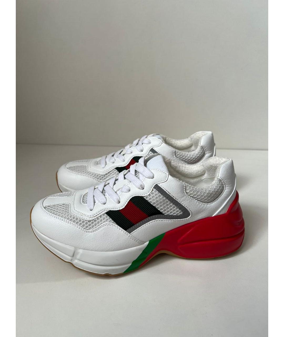GUCCI Белые кеды, фото 3