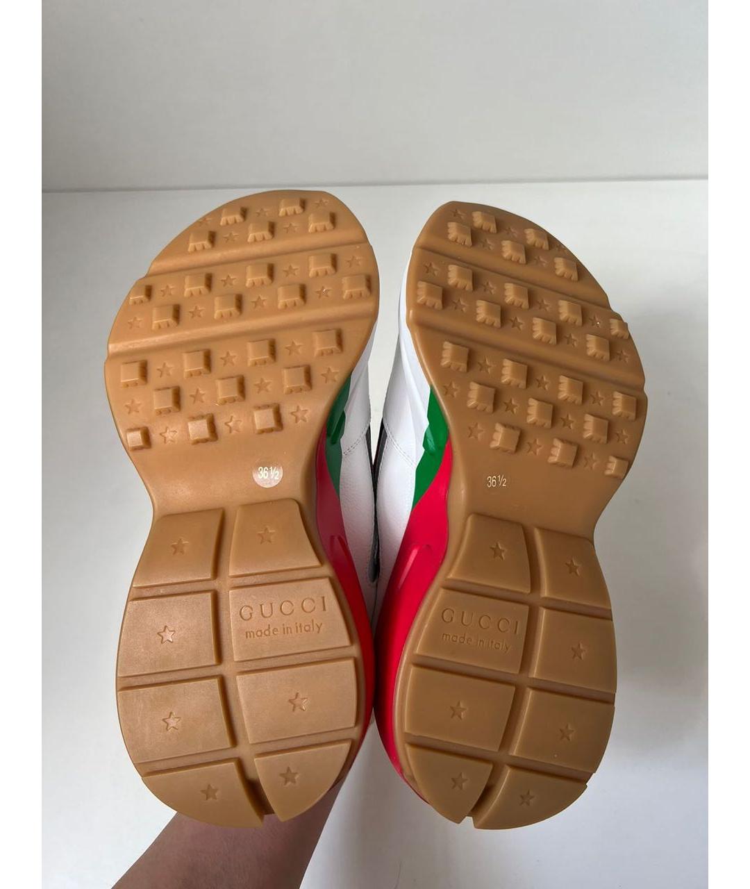 GUCCI Белые кеды, фото 5