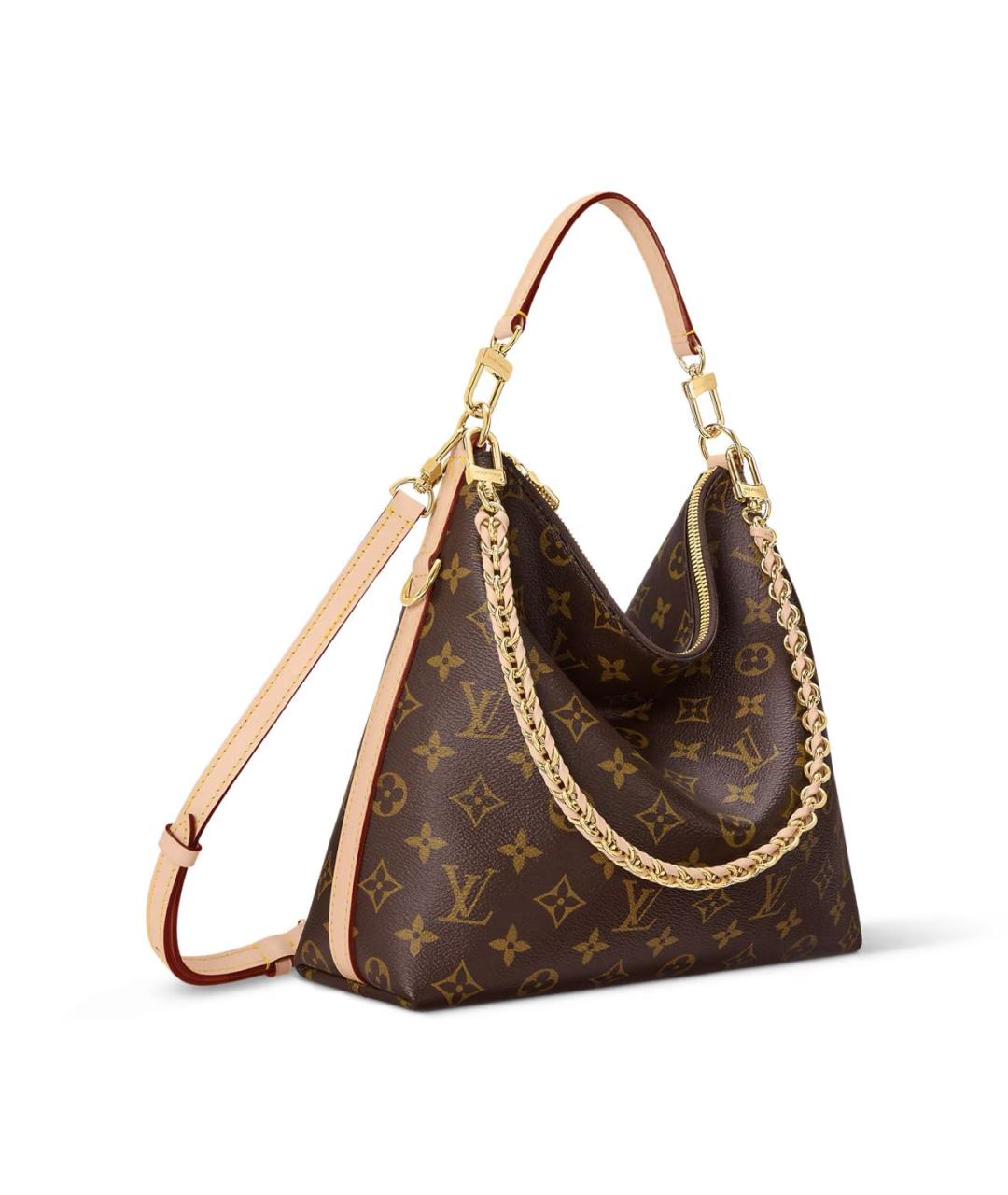 LOUIS VUITTON Коричневая кожаная сумка через плечо, фото 2
