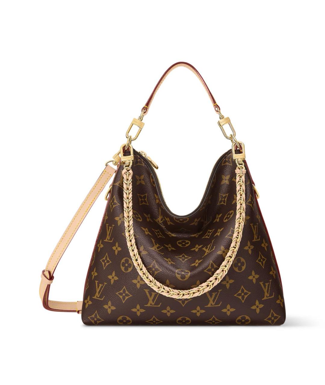 LOUIS VUITTON Коричневая кожаная сумка через плечо, фото 5