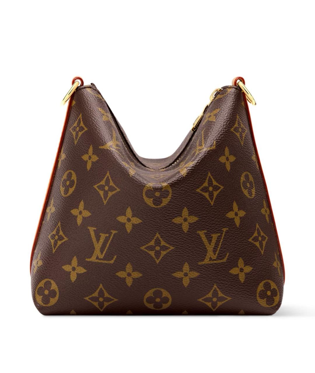 LOUIS VUITTON Коричневая кожаная сумка через плечо, фото 3