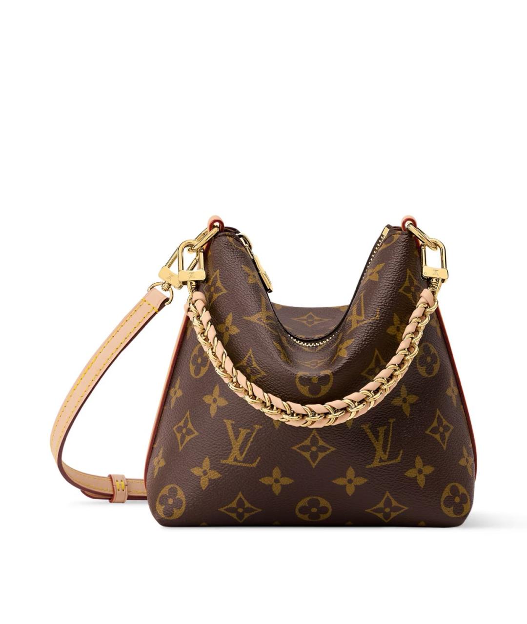 LOUIS VUITTON Коричневая кожаная сумка через плечо, фото 5