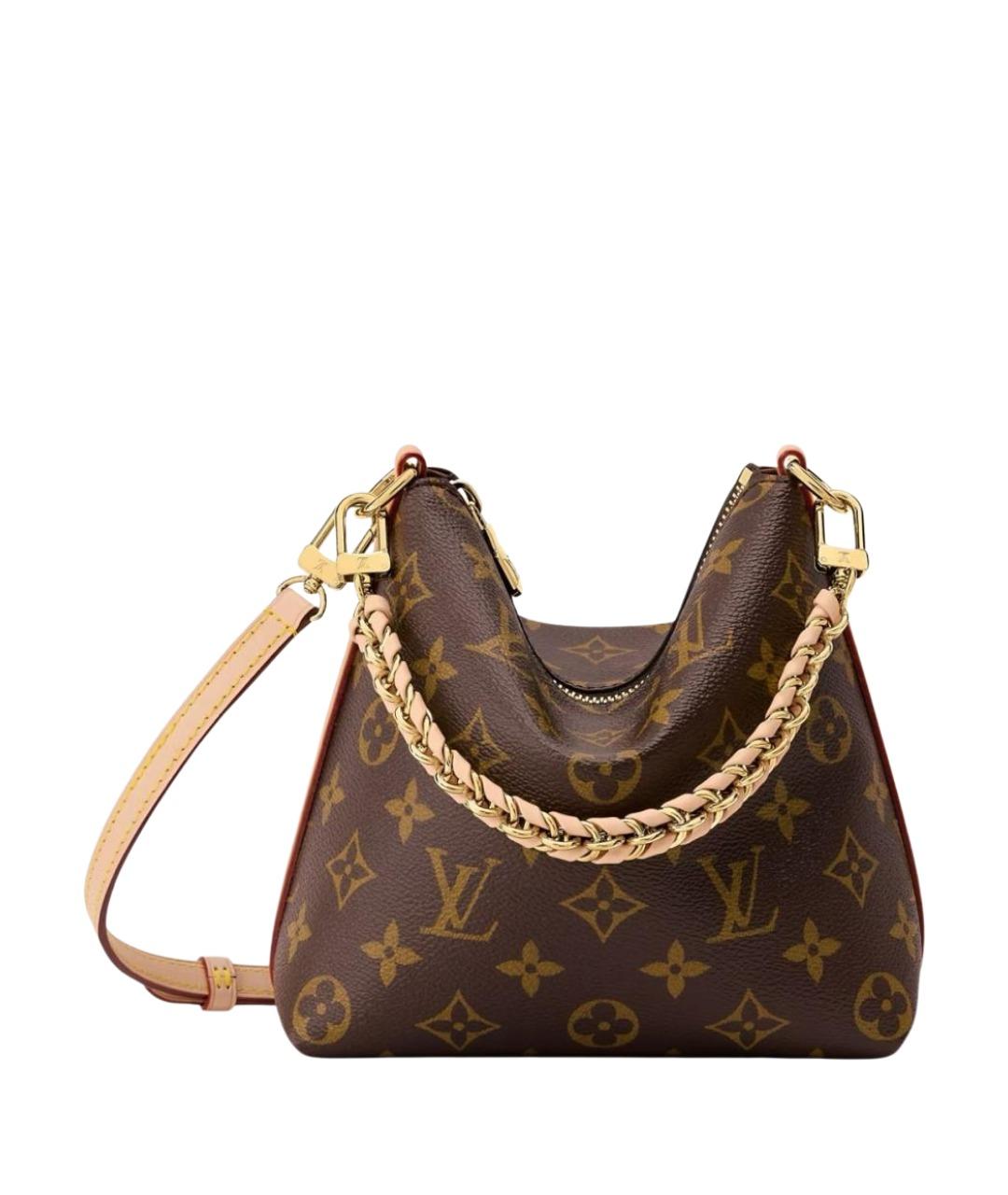 LOUIS VUITTON Коричневая кожаная сумка через плечо, фото 1