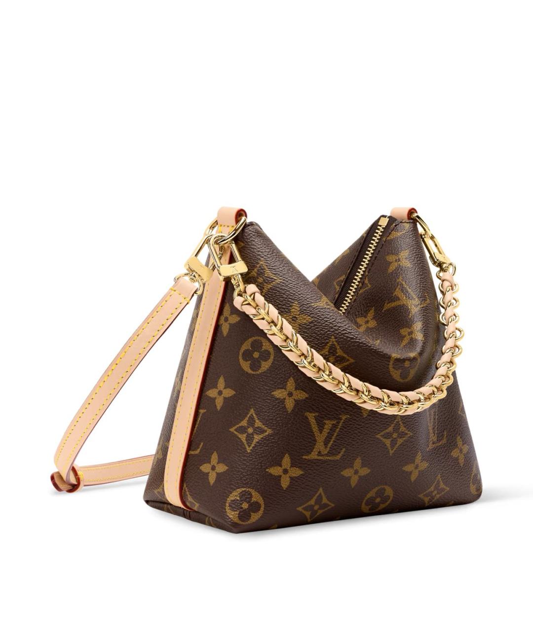 LOUIS VUITTON Коричневая кожаная сумка через плечо, фото 2