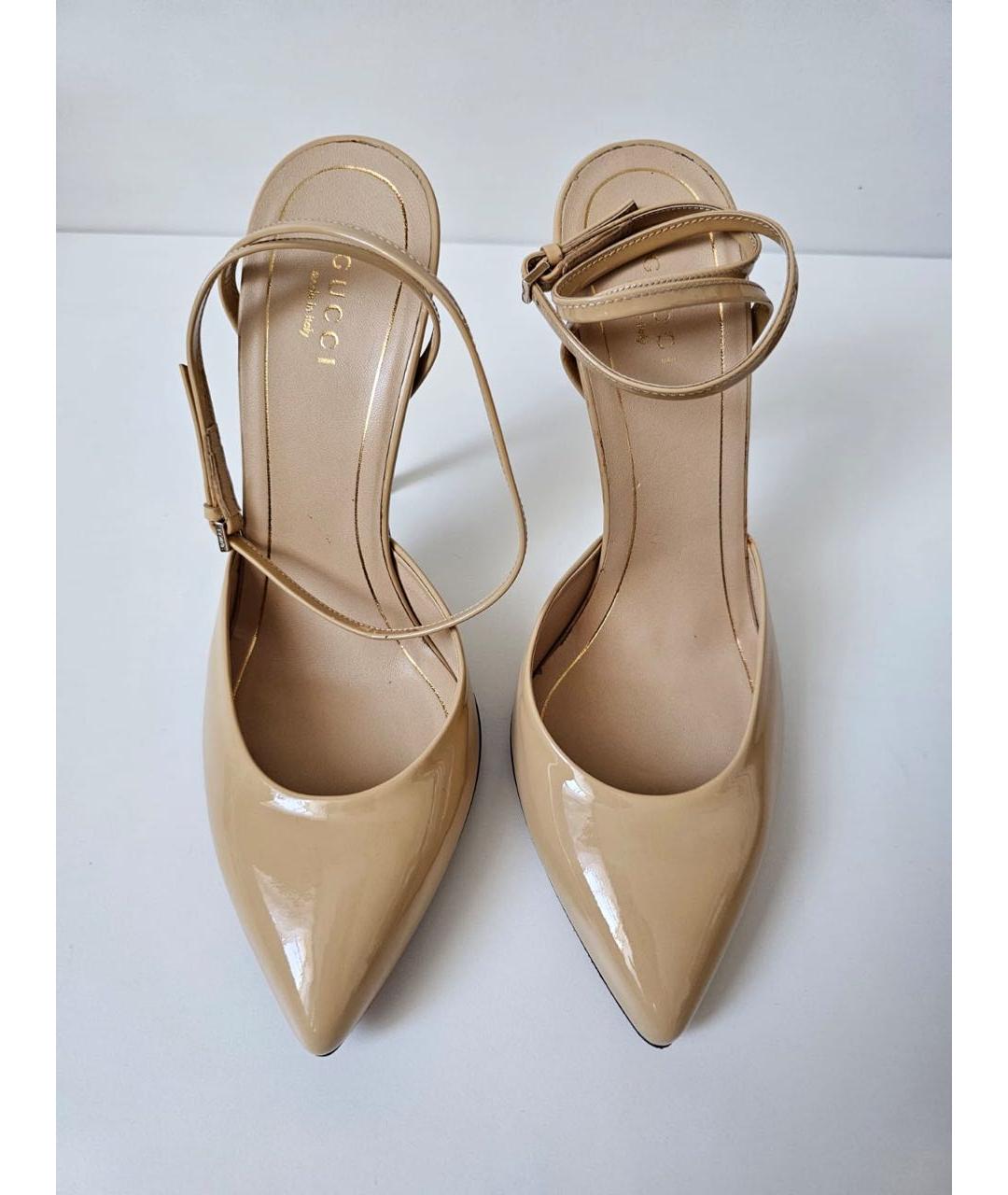 GUCCI Бежевые туфли, фото 3