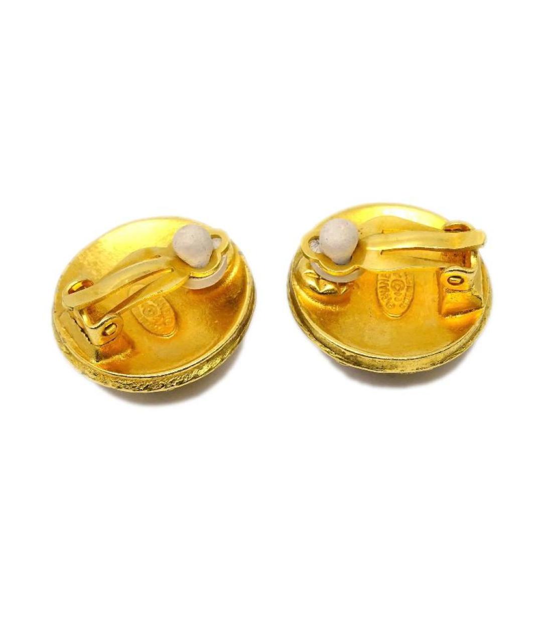 CHANEL Золотые клипсы, фото 6