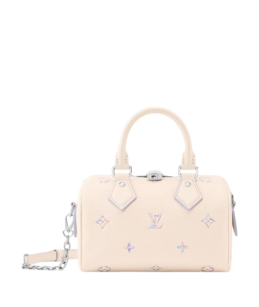 LOUIS VUITTON Бежевая кожаная сумка через плечо, фото 1