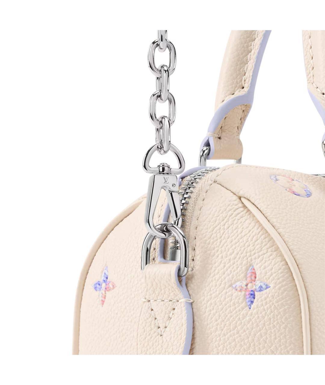 LOUIS VUITTON Бежевая кожаная сумка через плечо, фото 2