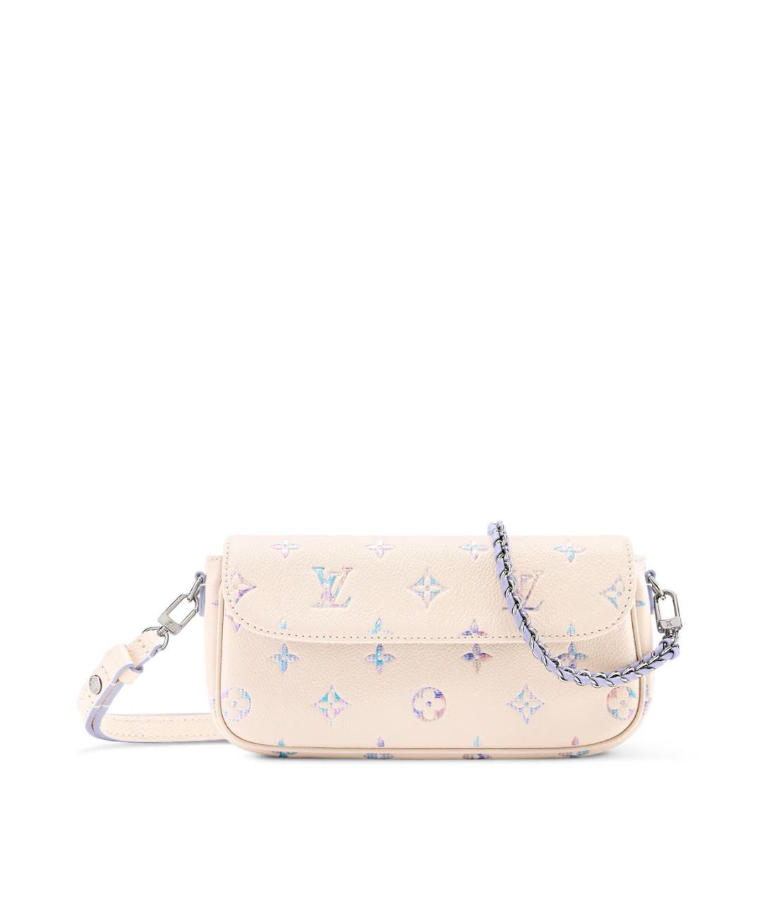 LOUIS VUITTON Бежевая кожаная сумка через плечо, фото 5