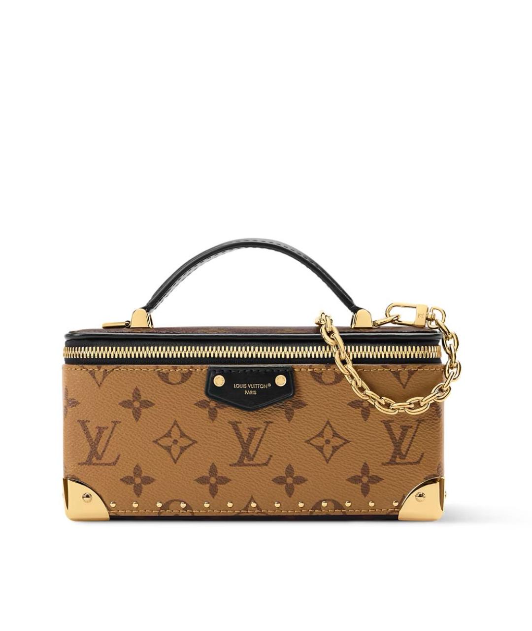 LOUIS VUITTON Коричневая кожаная сумка через плечо, фото 5