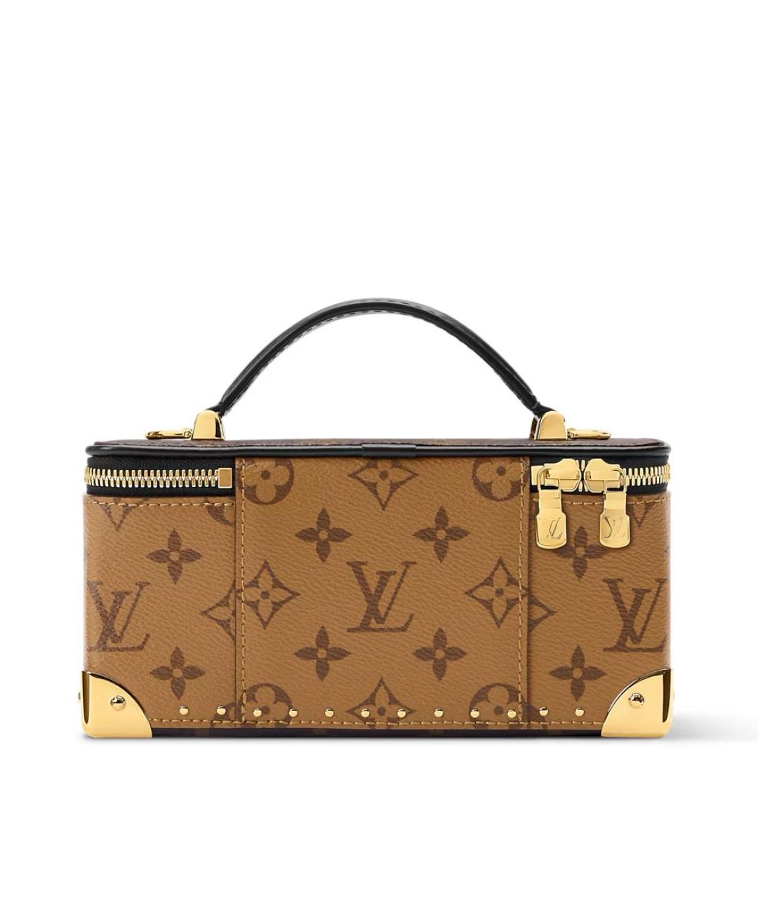 LOUIS VUITTON Коричневая кожаная сумка через плечо, фото 4