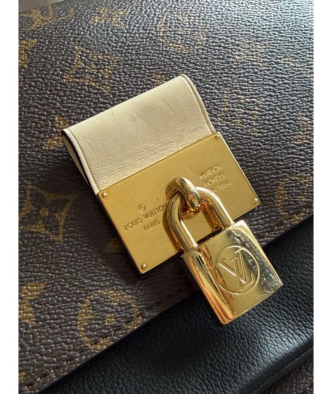 LOUIS VUITTON Коричневая сумка через плечо из канвы, фото 7