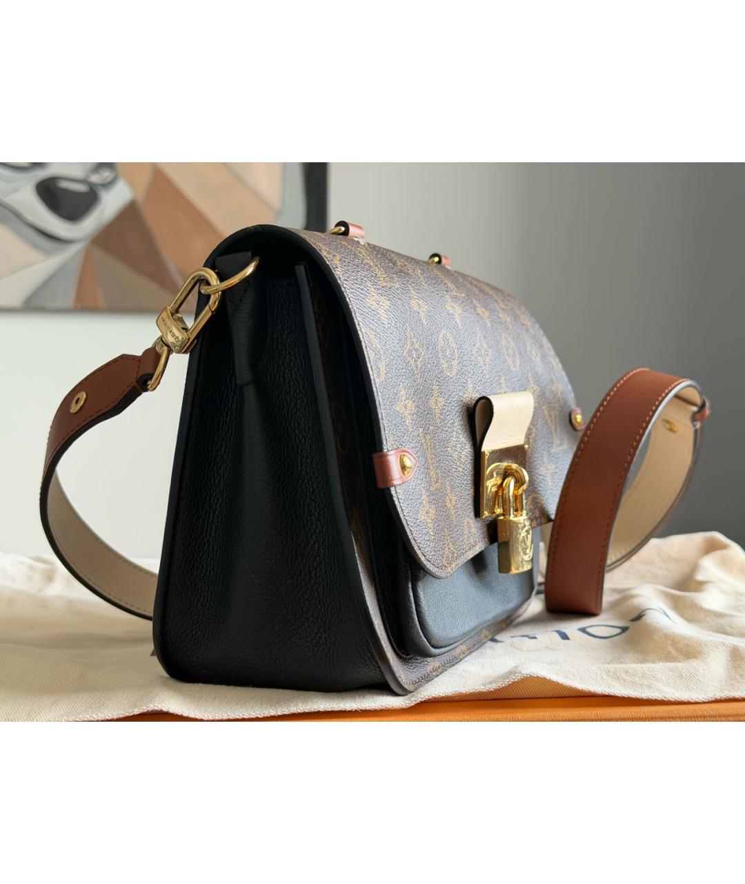 LOUIS VUITTON Коричневая сумка через плечо из канвы, фото 2