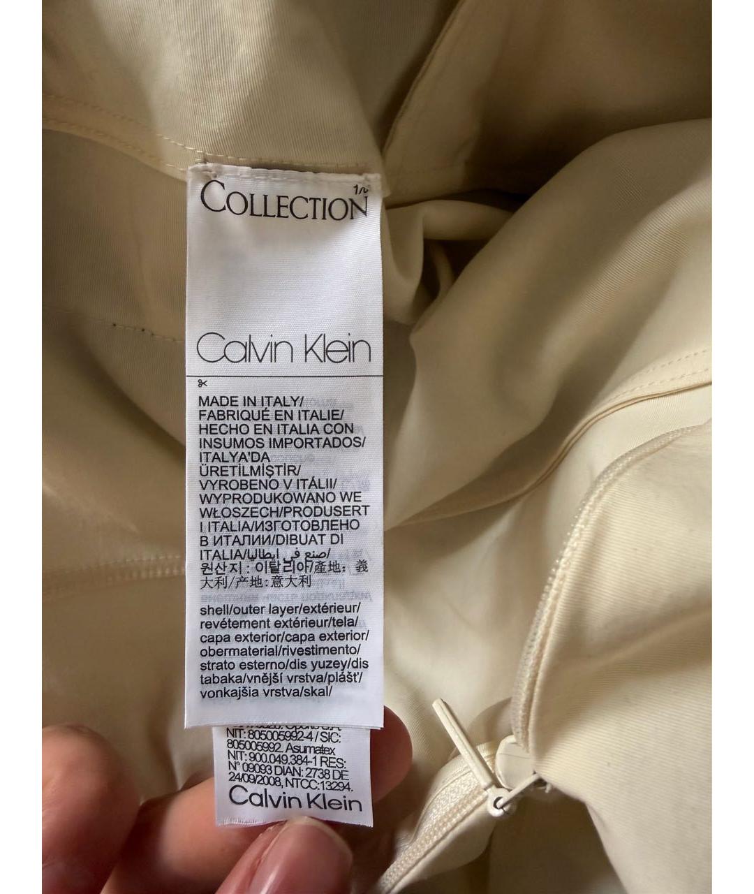 CALVIN KLEIN Черное шерстяное коктейльное платье, фото 6