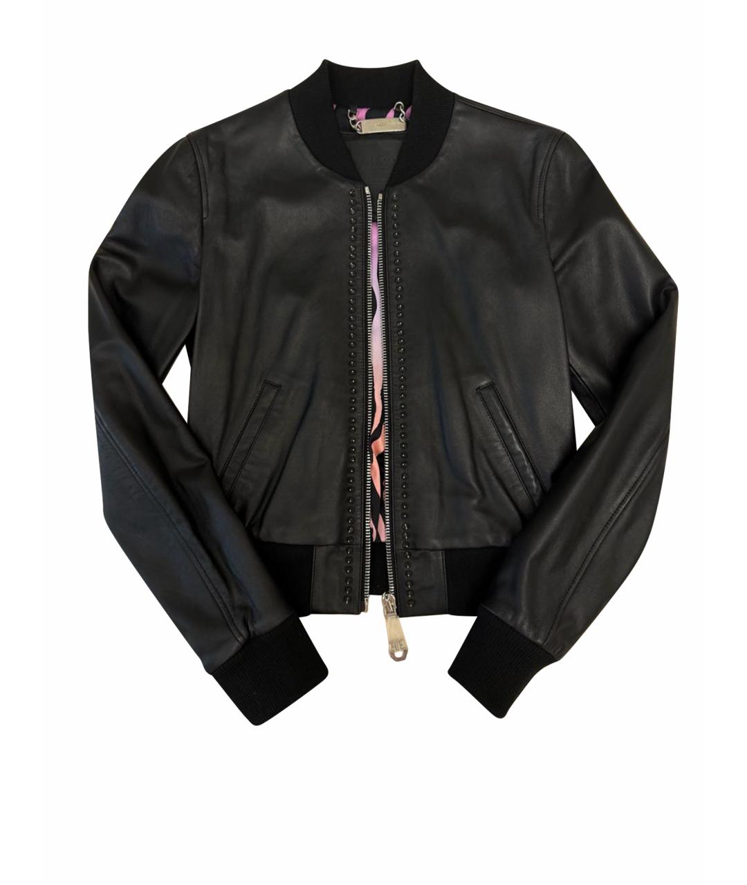 PHILIPP PLEIN Черная кожаная куртка, фото 1