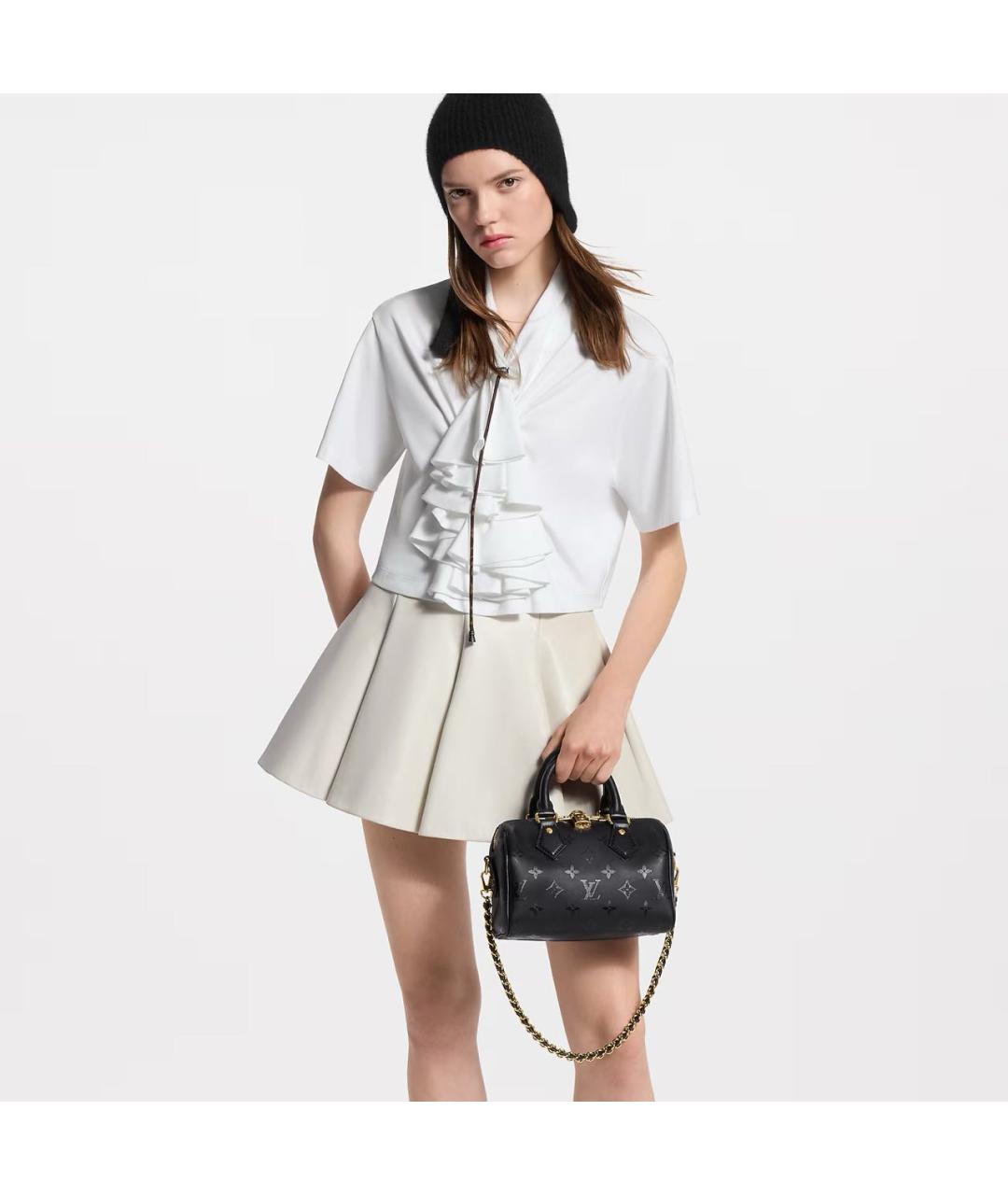 LOUIS VUITTON Черная кожаная сумка через плечо, фото 2