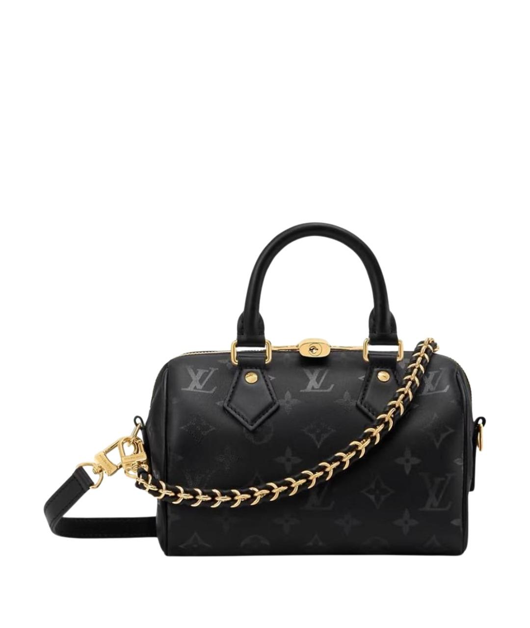 LOUIS VUITTON Черная кожаная сумка через плечо, фото 1