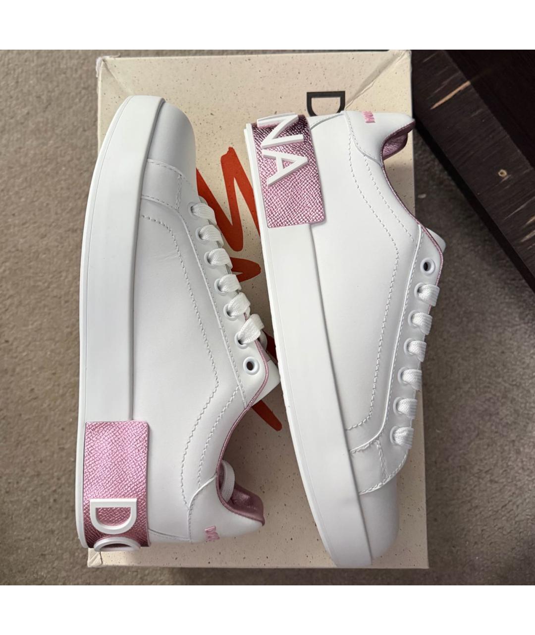 DOLCE&GABBANA Белые кеды, фото 6
