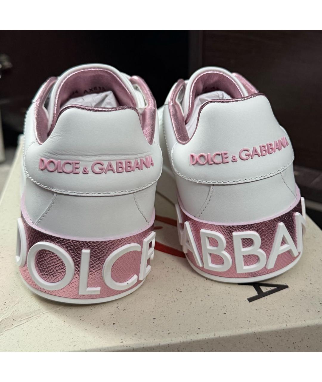 DOLCE&GABBANA Белые кеды, фото 4