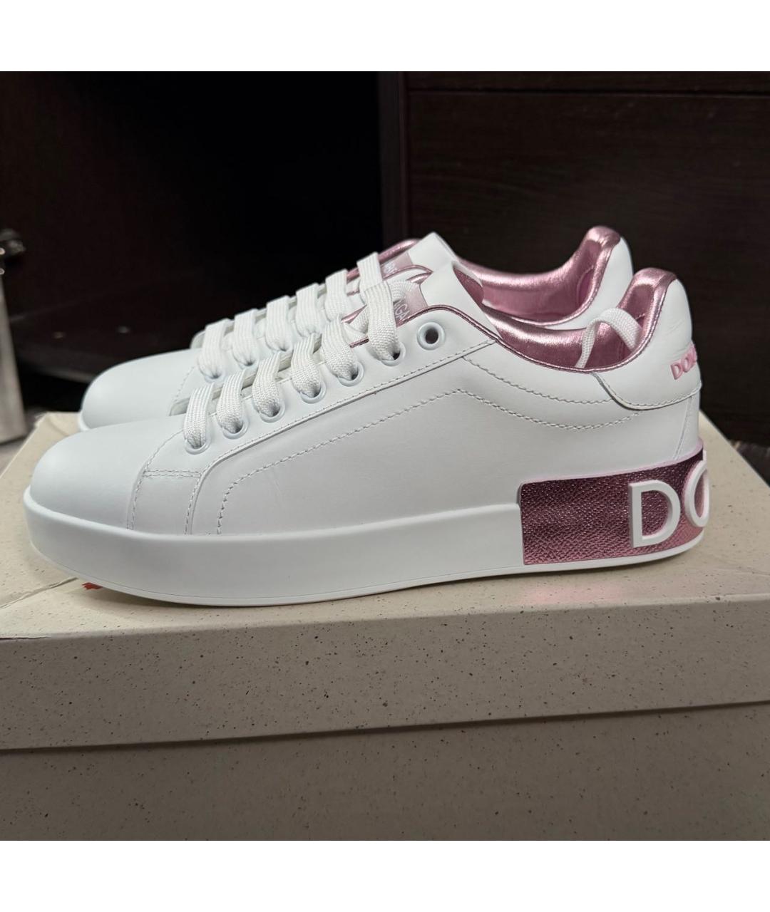 DOLCE&GABBANA Белые кеды, фото 8