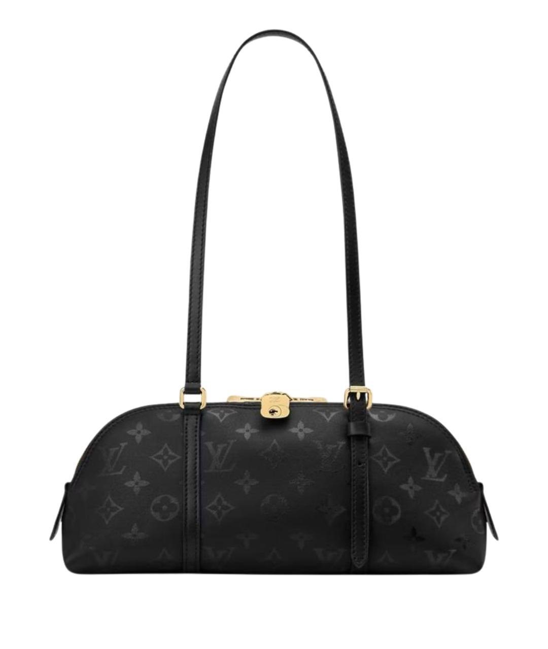 LOUIS VUITTON Черная кожаная сумка через плечо, фото 1