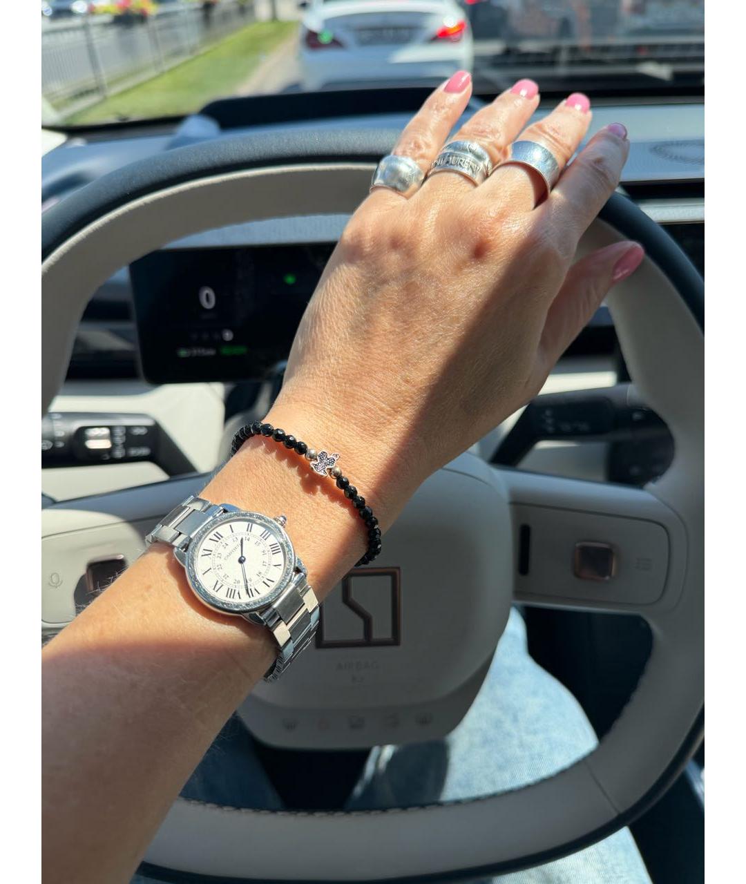 CARTIER Серебряные металлические часы, фото 4