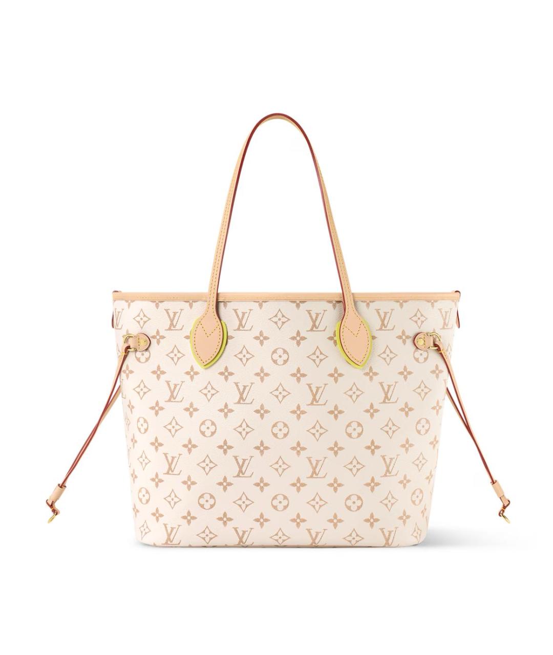 LOUIS VUITTON Бежевая кожаная сумка через плечо, фото 4