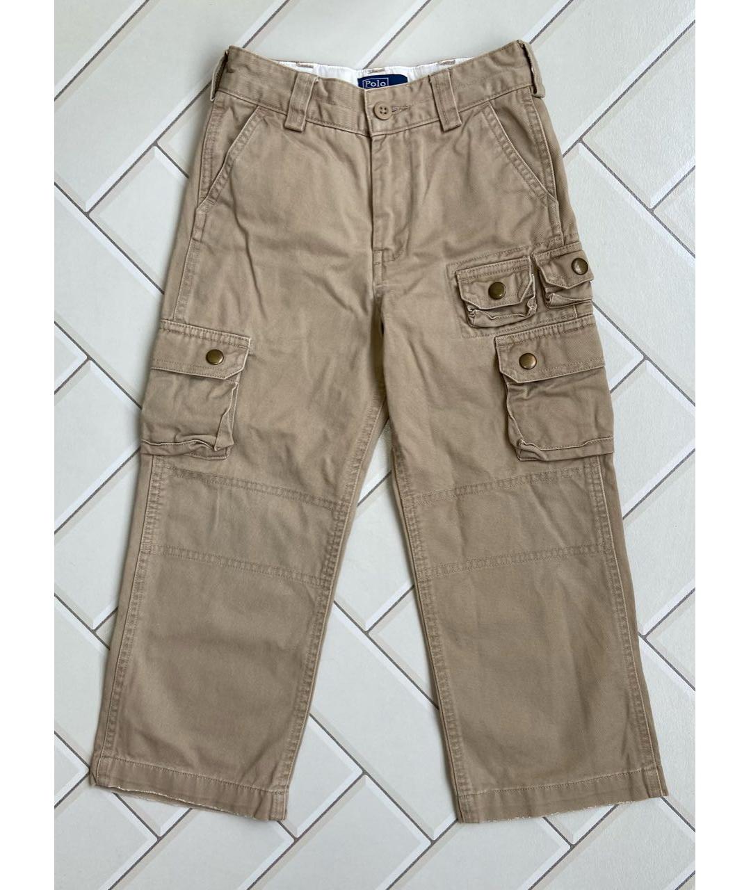 POLO RALPH LAUREN Бежевые деним джинсы, фото 4