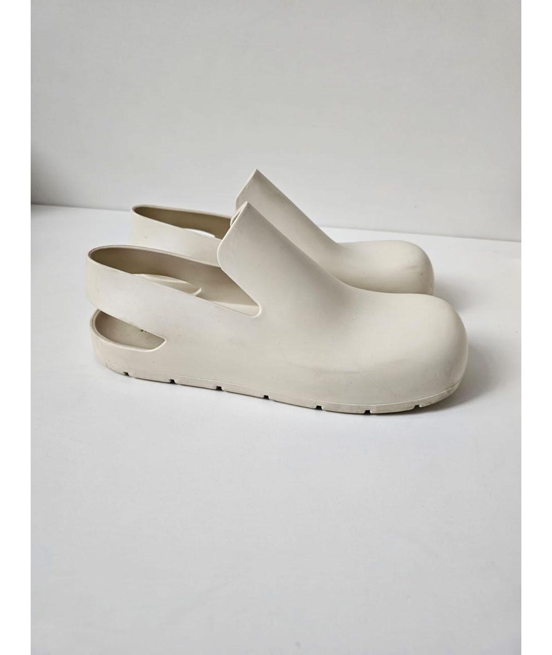 BOTTEGA VENETA Белые мюли, фото 9
