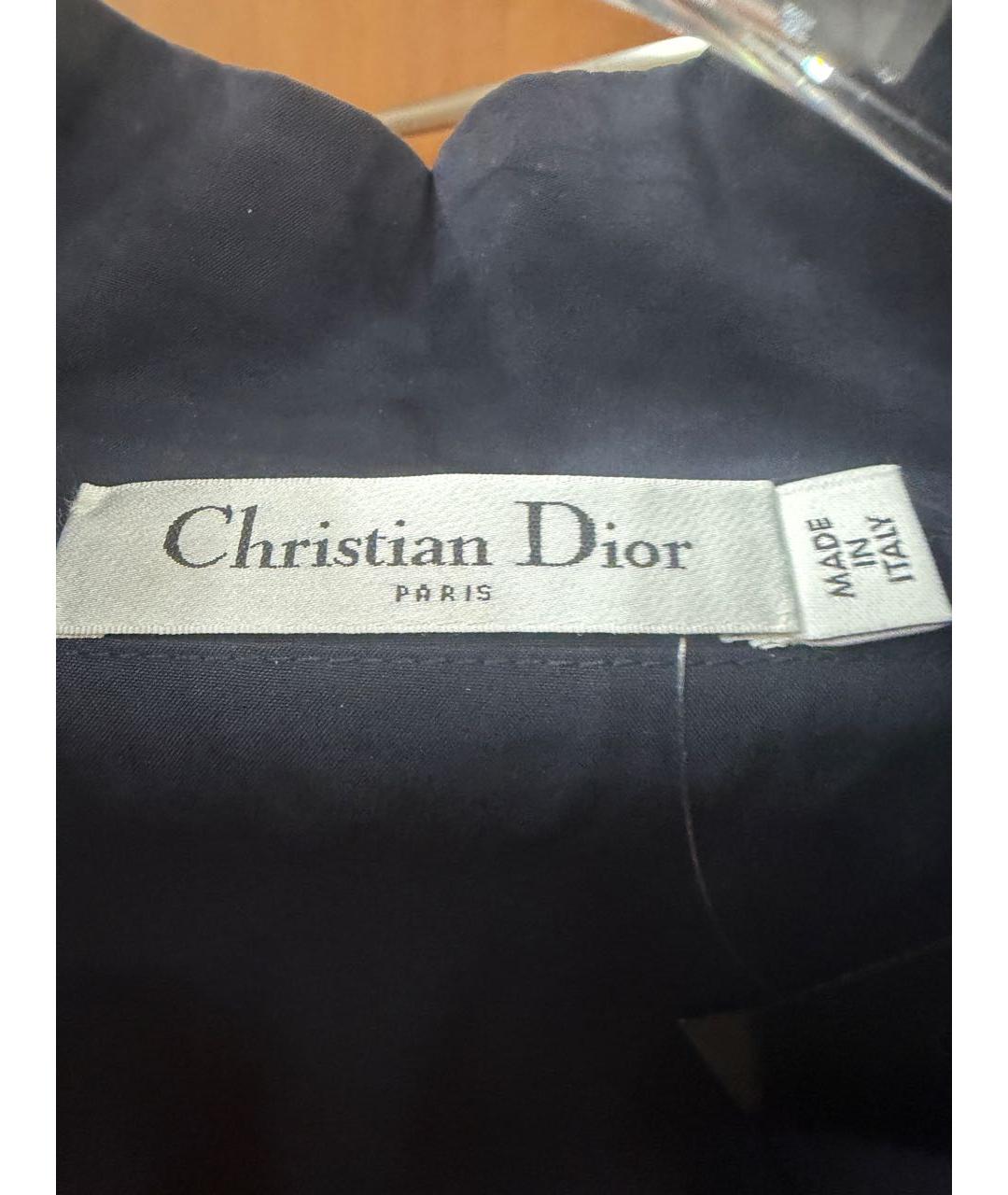 CHRISTIAN DIOR Темно-синяя хлопковая рубашка, фото 3