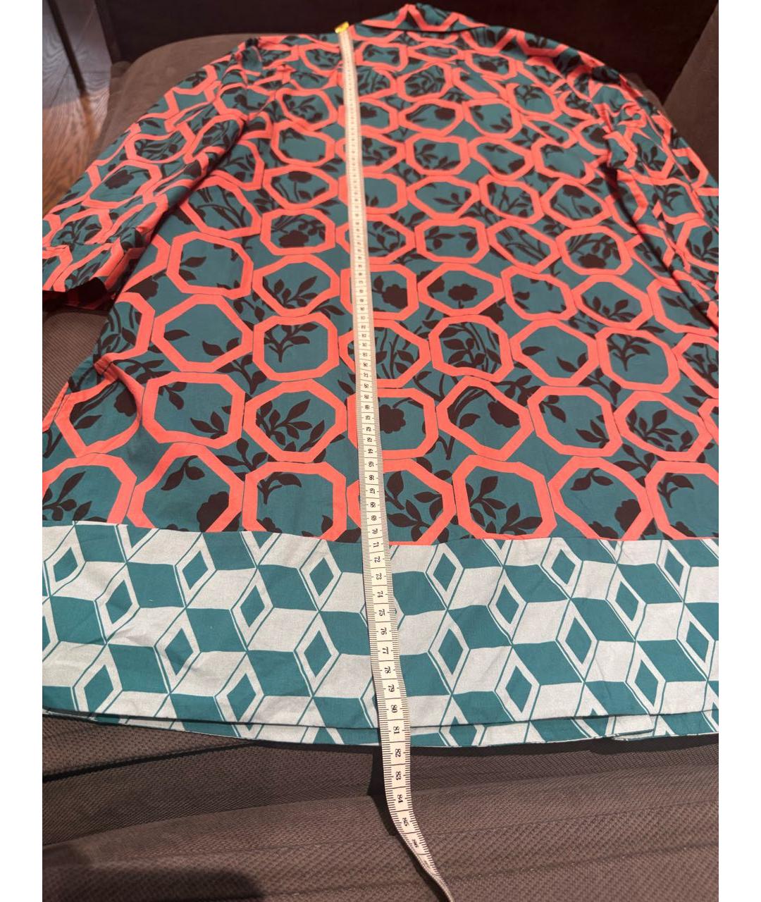 WEEKEND MAX MARA Бирюзовый хлопковый костюм с брюками, фото 3