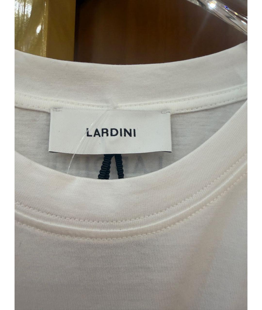 LARDINI Белая хлопковая футболка, фото 3