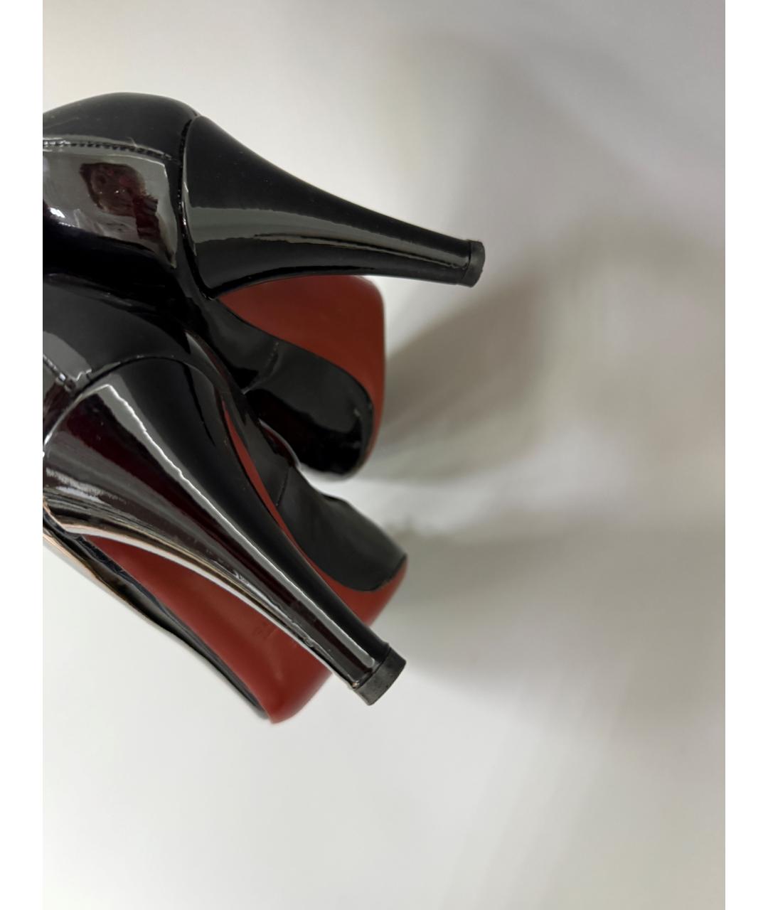 GUCCI Черные туфли из лакированной кожи, фото 5