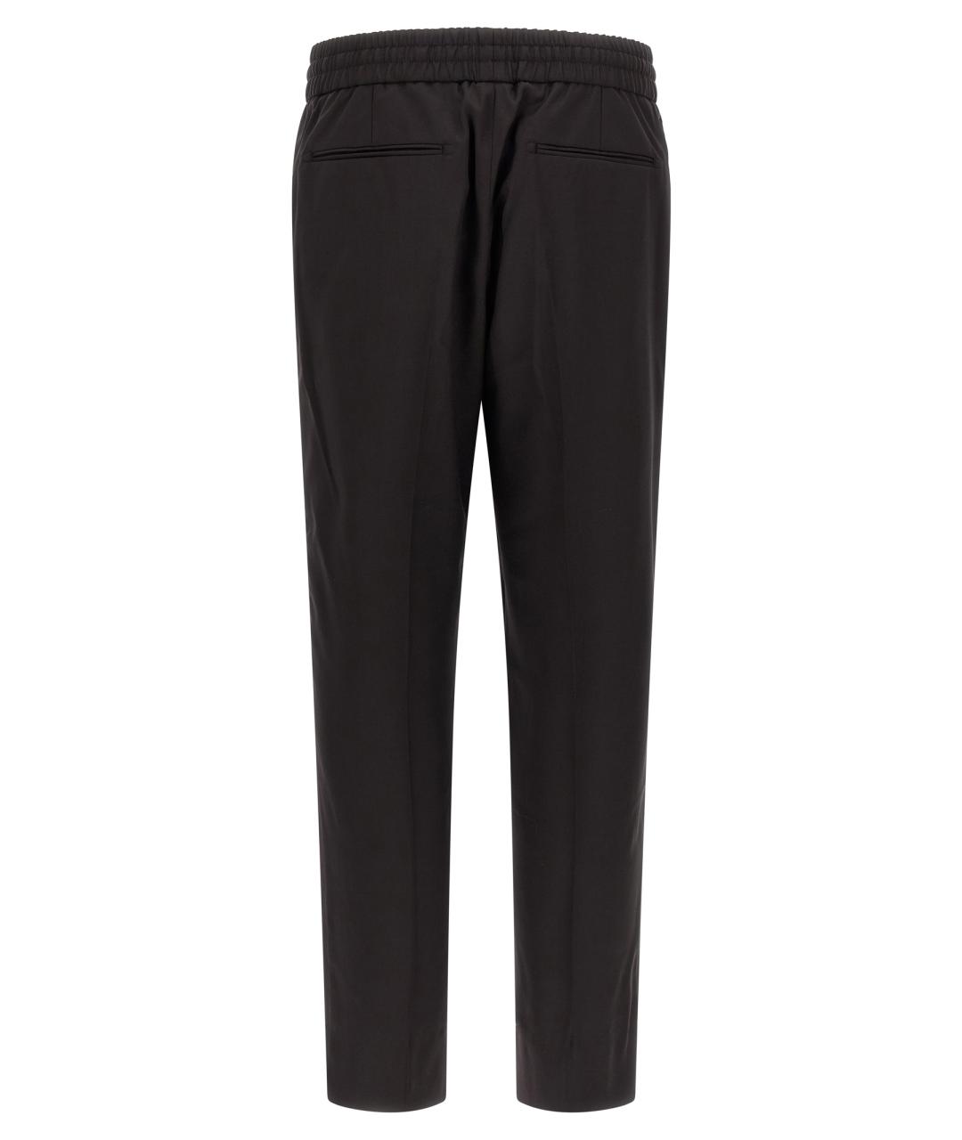 BRIONI Коричневые шерстяные повседневные брюки, фото 2