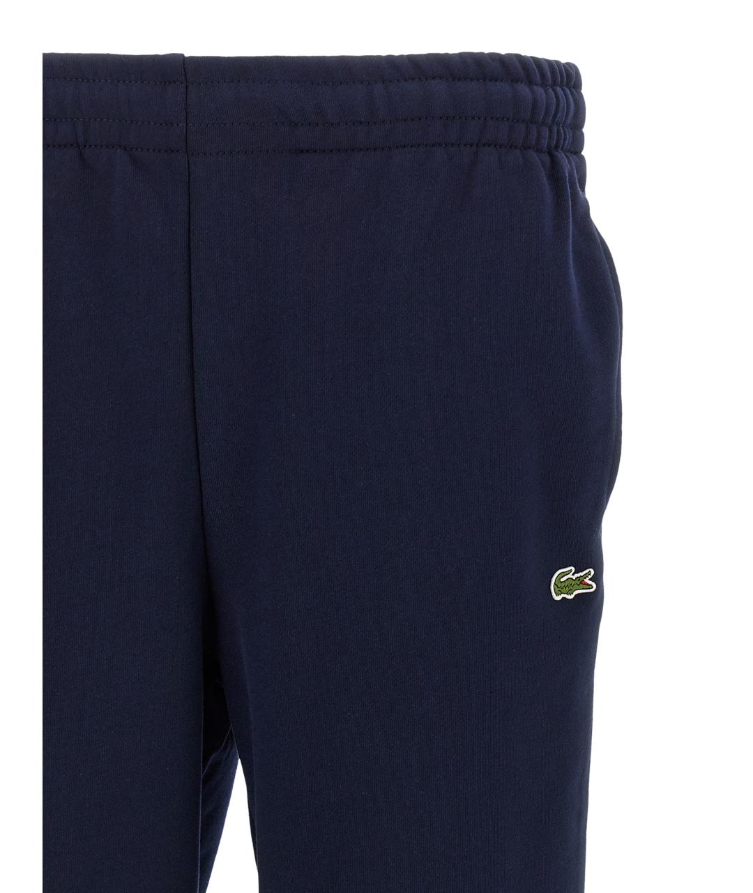 LACOSTE Синие хлопковые повседневные брюки, фото 3