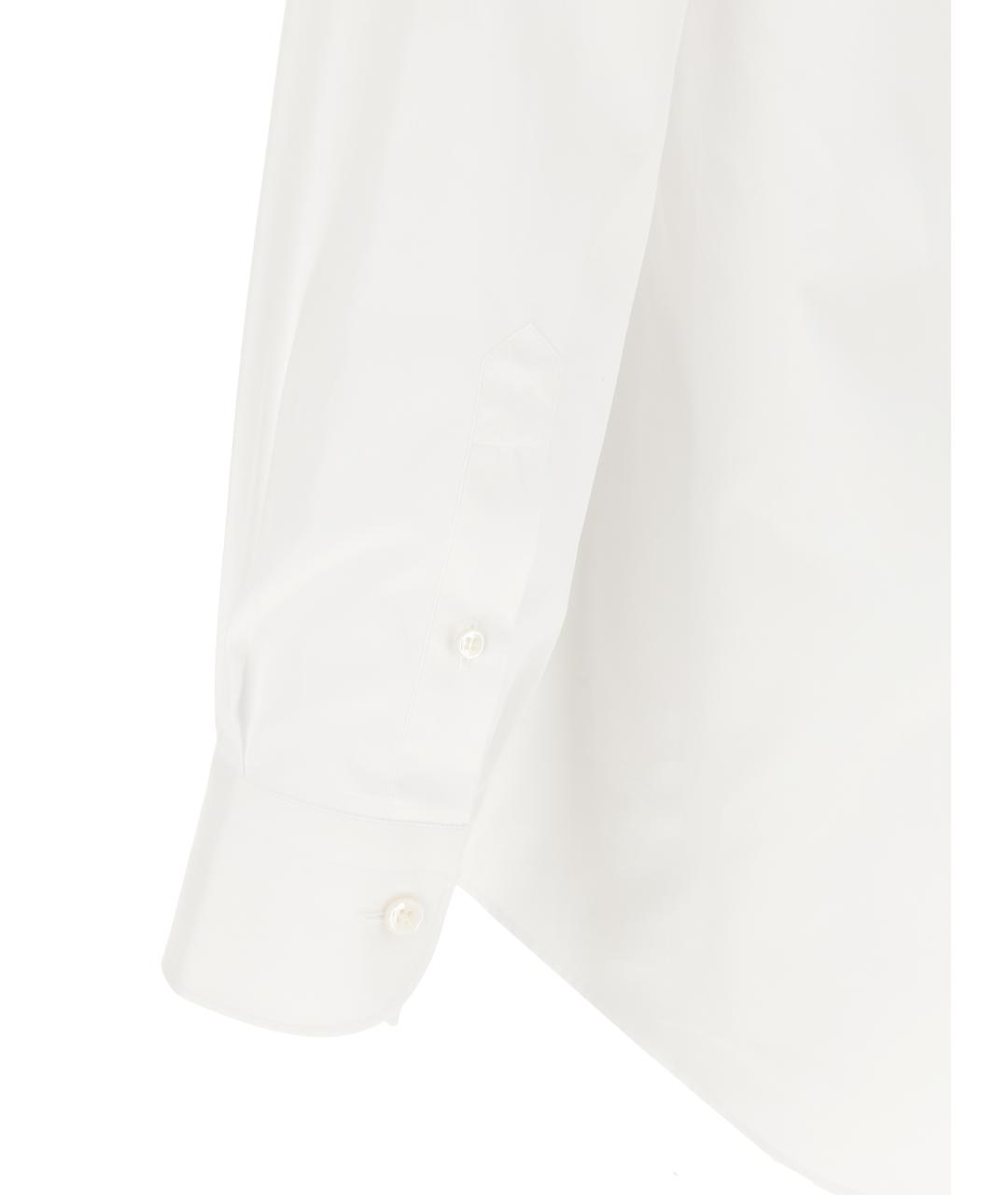 BRIONI Белая хлопковая классическая рубашка, фото 4