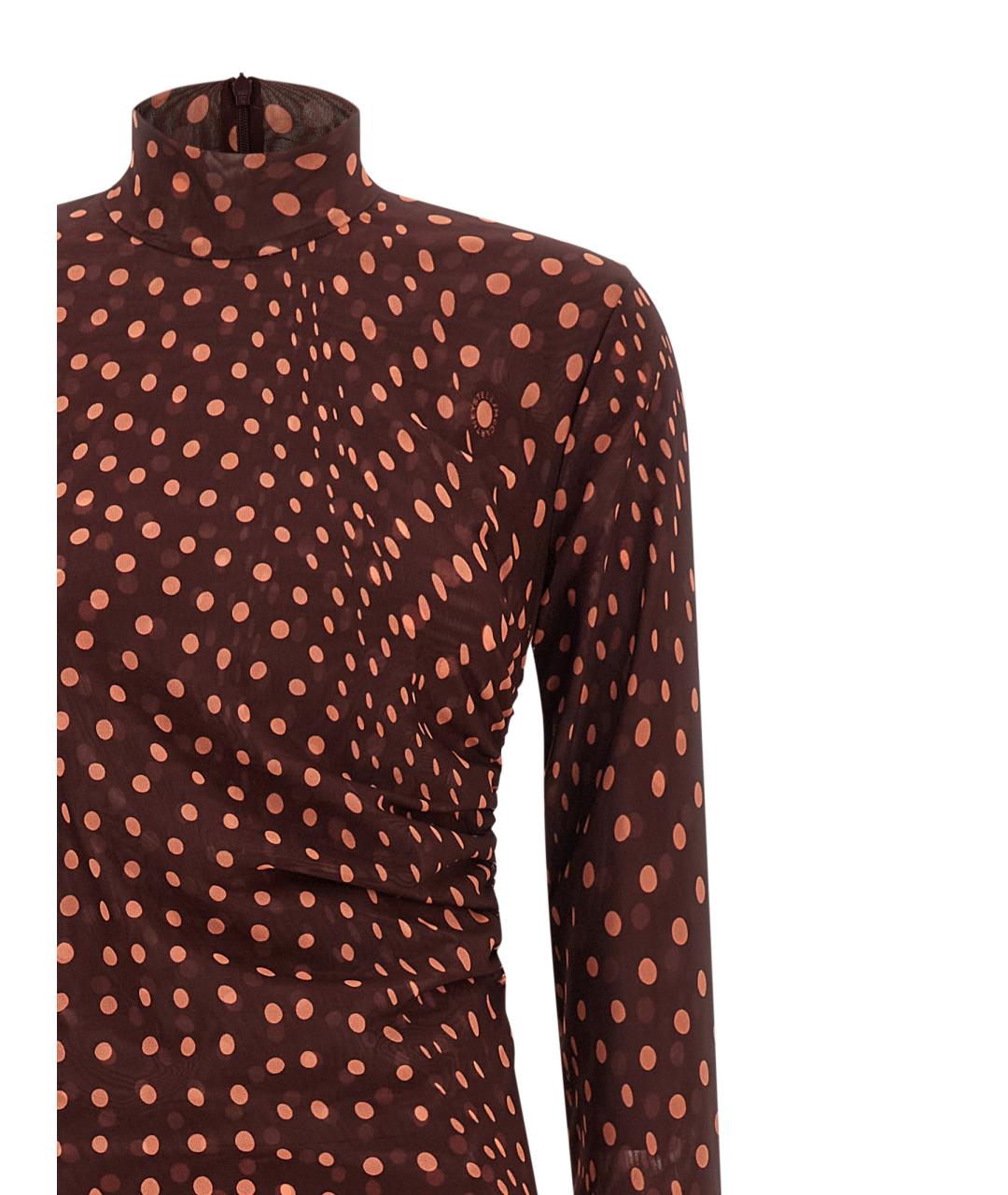 STELLA MCCARTNEY Бордовое полиамидовое платье, фото 3