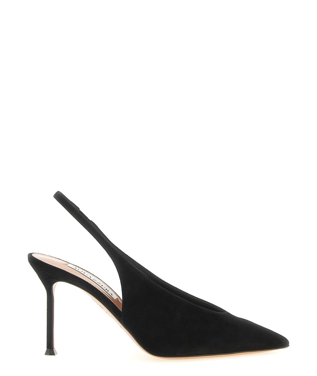 AQUAZZURA Черные замшевые туфли, фото 1