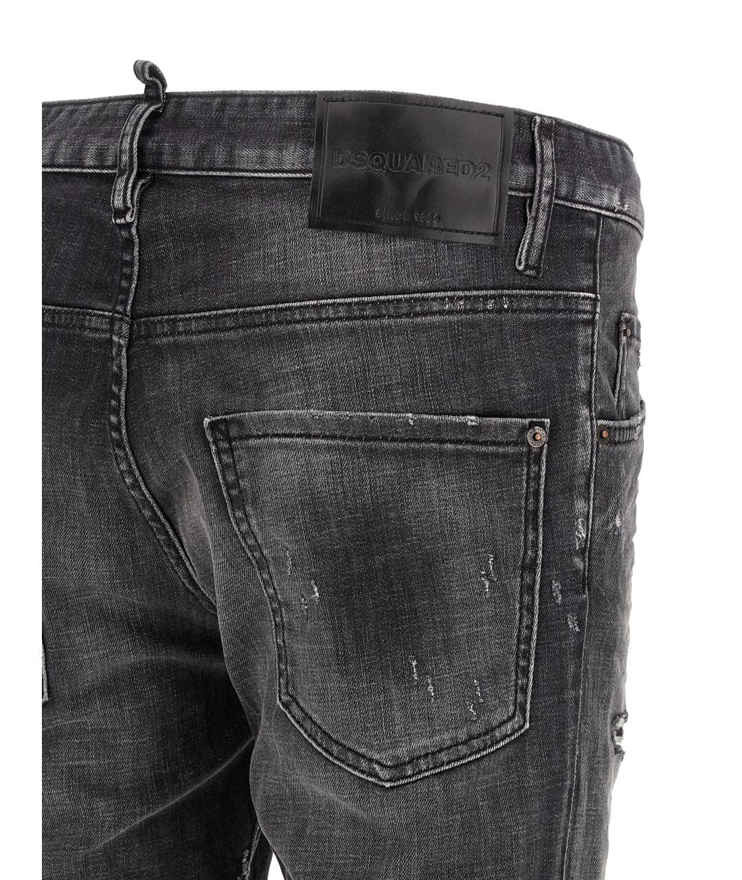 DSQUARED2 Серые хлопковые джинсы скинни, фото 4