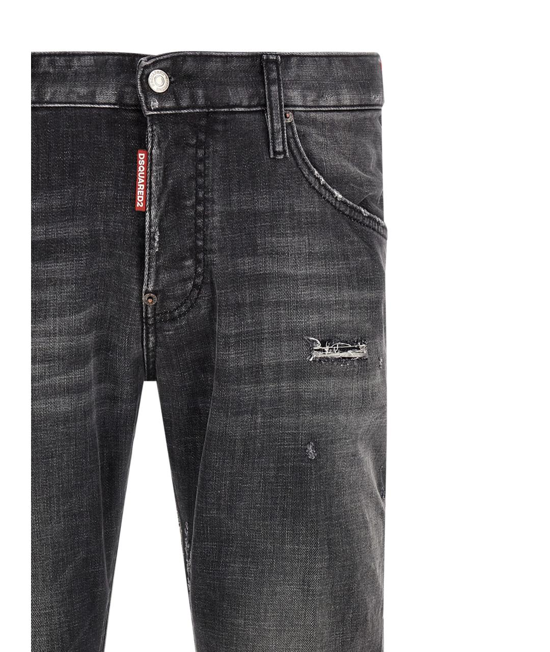 DSQUARED2 Серые хлопковые джинсы скинни, фото 3